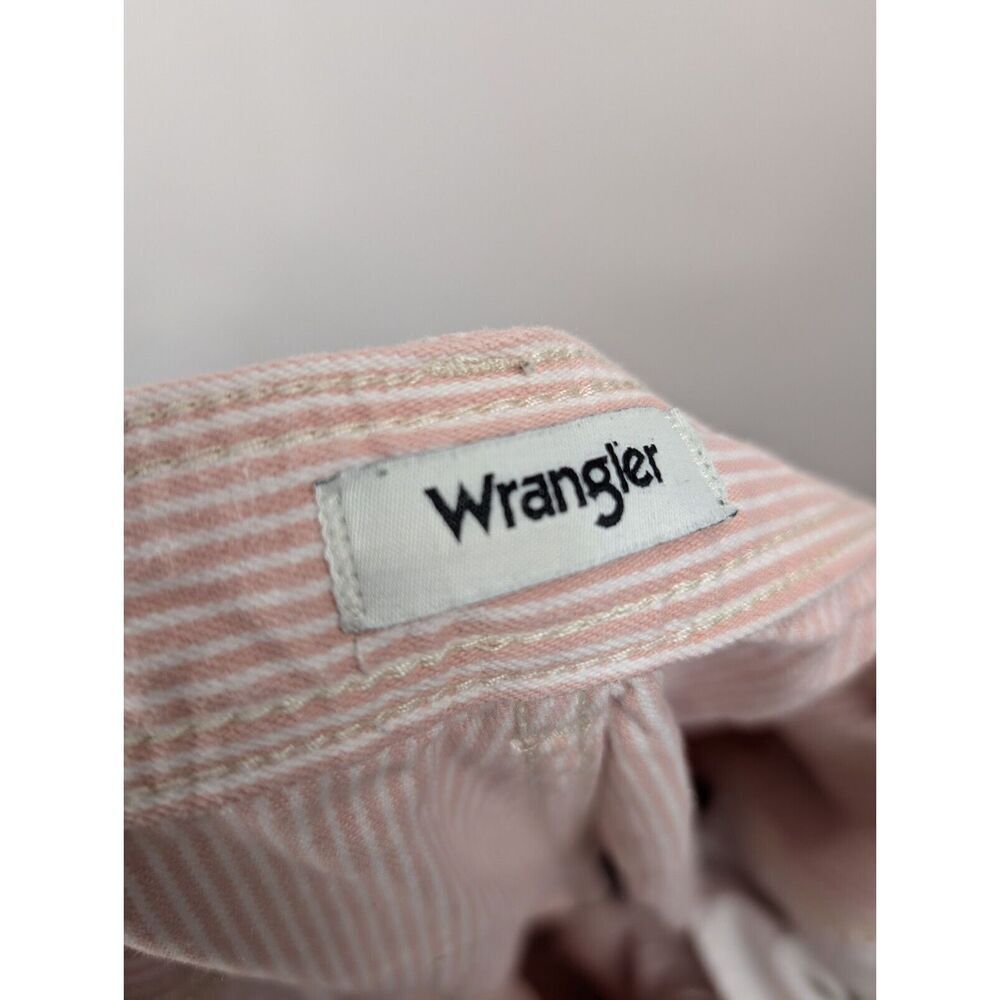 Wrangler Pants Womens 29X31 Pink Stripe Casey Jones Wide Leg Painter Pants - Picture 9 of 11